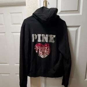 Black zip hoodie